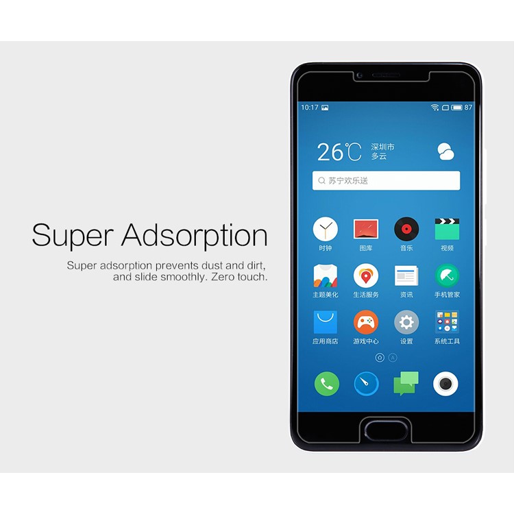 NILLKIN for Meizu m5 Anti-fingerprint Crystal Clear Screen Protector Film-2