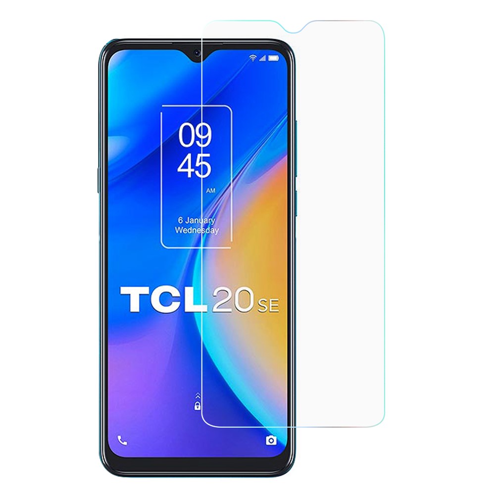 0.3mm Arc Edge Anti-broken Waterproof Anti-stains Ultra Slim HD Smooth Touch Tempered Glass Film for TCL 20 SE-1