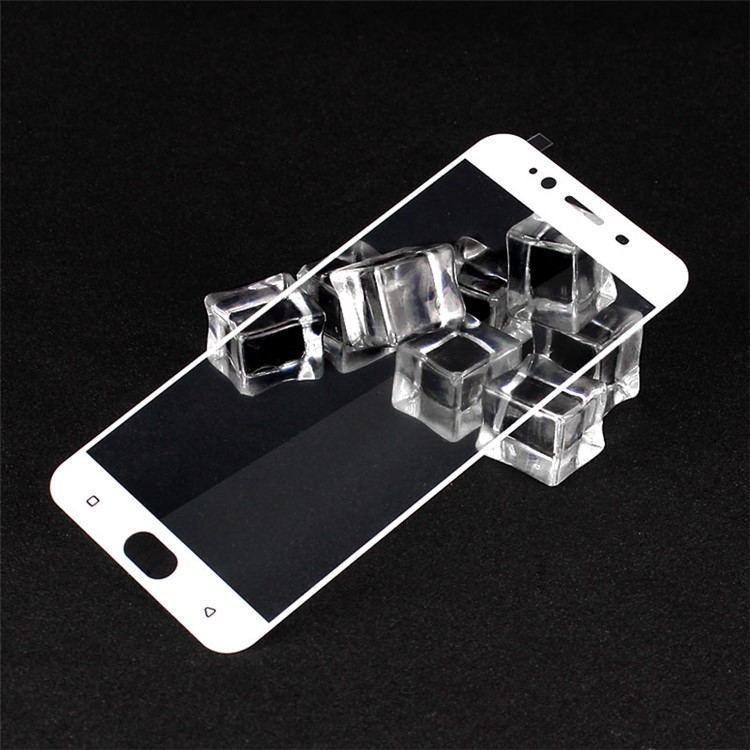 IMAK Anti-explosion Tempered Glass Film Screen Full Cover for Oppo R9s - White-5