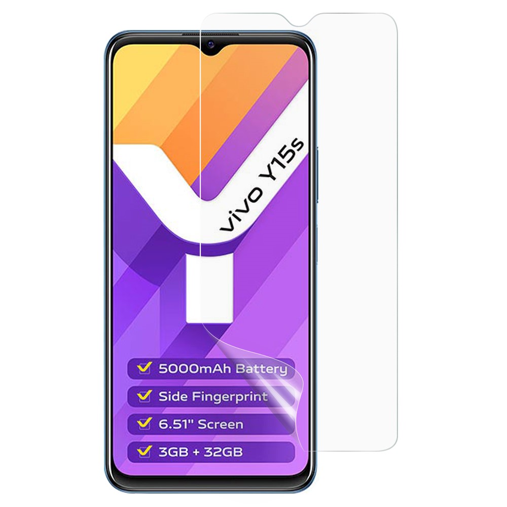 High Transparency PET Dustproof Bubble-free Screen Protector Film for vivo Y15s/Y15a/V15s-1