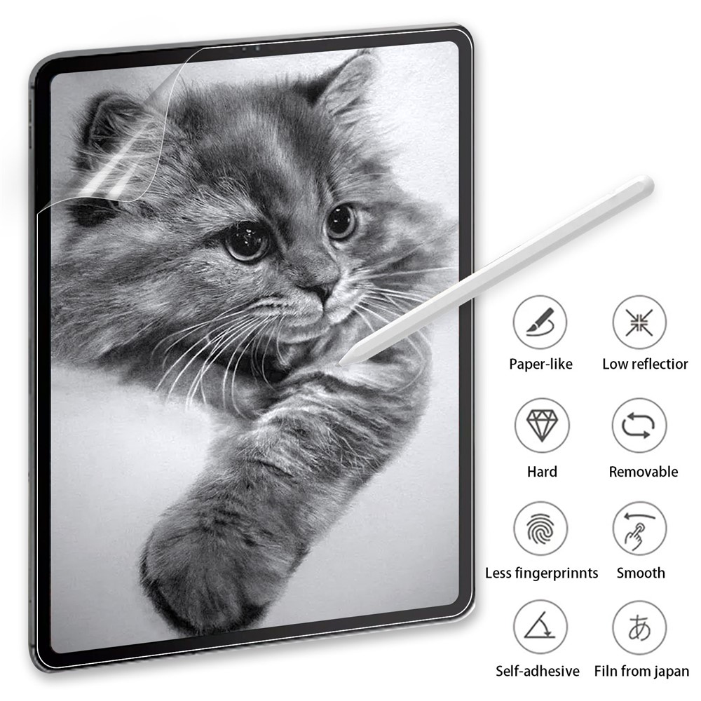 PET Screen Protector Full-Coverage Paper-Like Texture Anti-Fingerprint Screen Protective Film for Samsung Galaxy Tab A7 Lite 8.7-inch-9