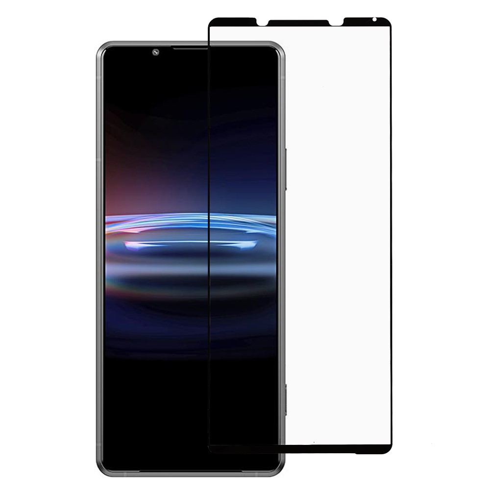 For Sony Xperia Pro-I Complete Covering Explosion-proof Silk Printing Full Glue Anti-scratch Tempered Glass Screen Protector Film-1