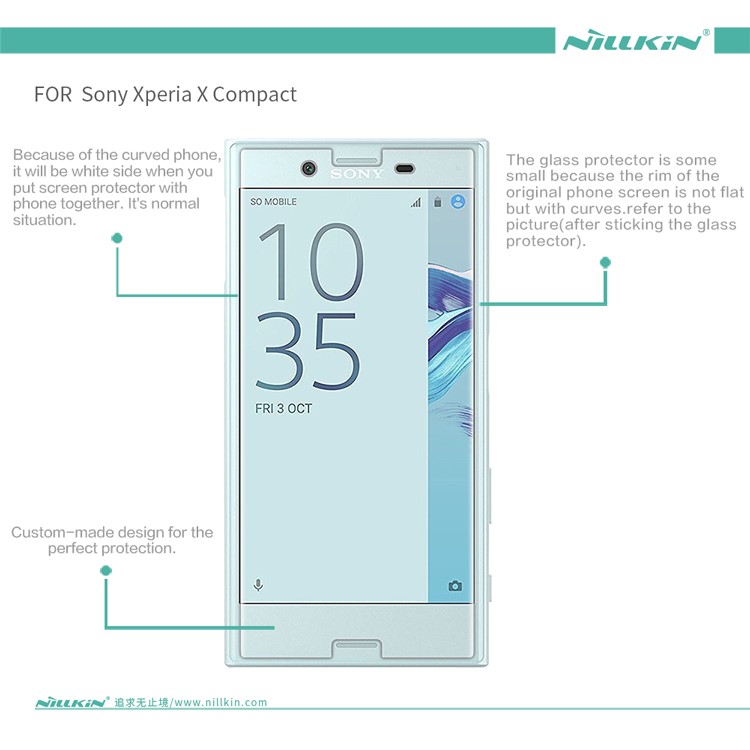 NILLKIN Matte Anti-scratch LCD Screen Film Skin for Sony Xperia X Compact-6