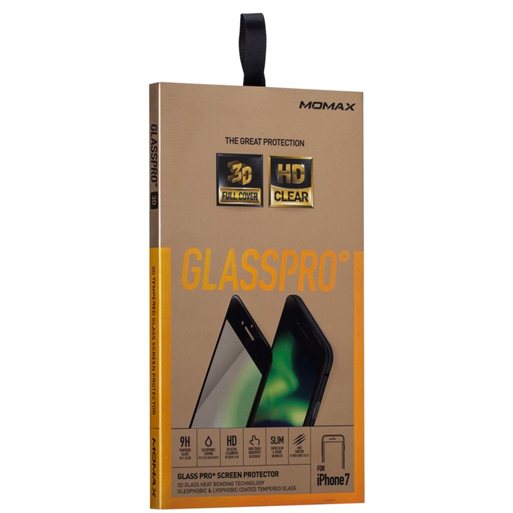 MOMAX 0.3mm 3D Full Cover Anti-explosion Tempered Glass Film for Apple iPhone 7 2016 - Black-8