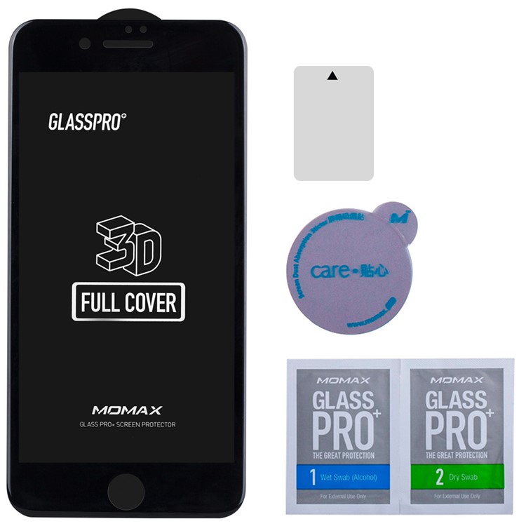 MOMAX 0.3mm 3D Full Cover Anti-explosion Tempered Glass Film for Apple iPhone 7 Plus 2016 - Black-7