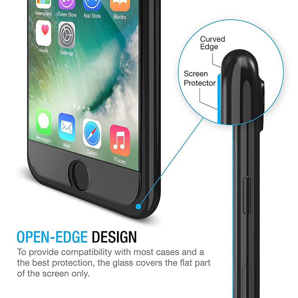 Enkay Für Iphone 8/7 2.5d Gehärtetem Glas Displayschutzfolie 0,26mm 9 H Bogenkante-5