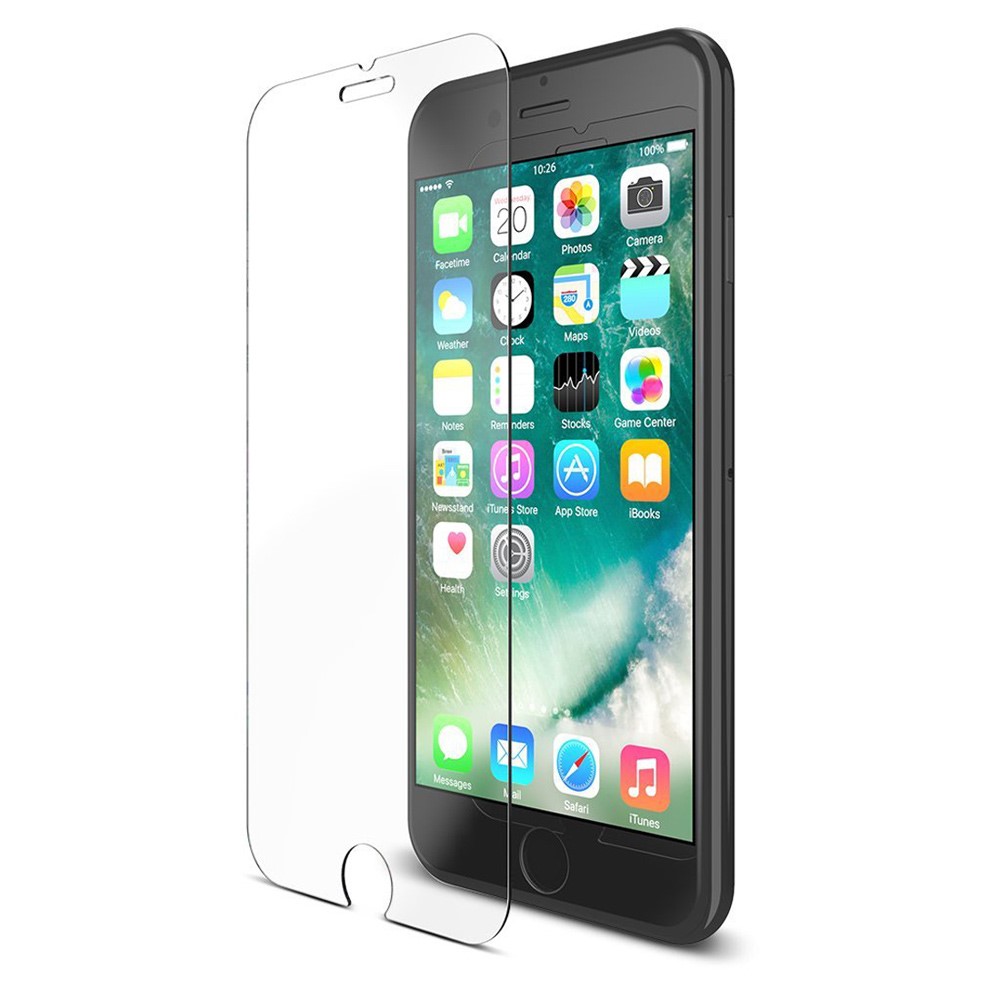 ENKAY für iPhone 8 Plus / 7 Plus 2.5D gehärtetes Glas Screen Guard Film 0.26mm 9H Arc Edge-2