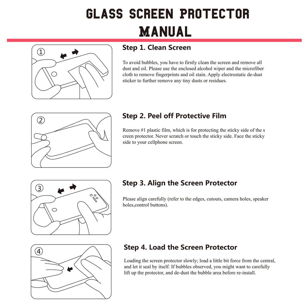 ENKAY für iPhone 8 Plus / 7 Plus 2.5D gehärtetes Glas Screen Guard Film 0.26mm 9H Arc Edge-9
