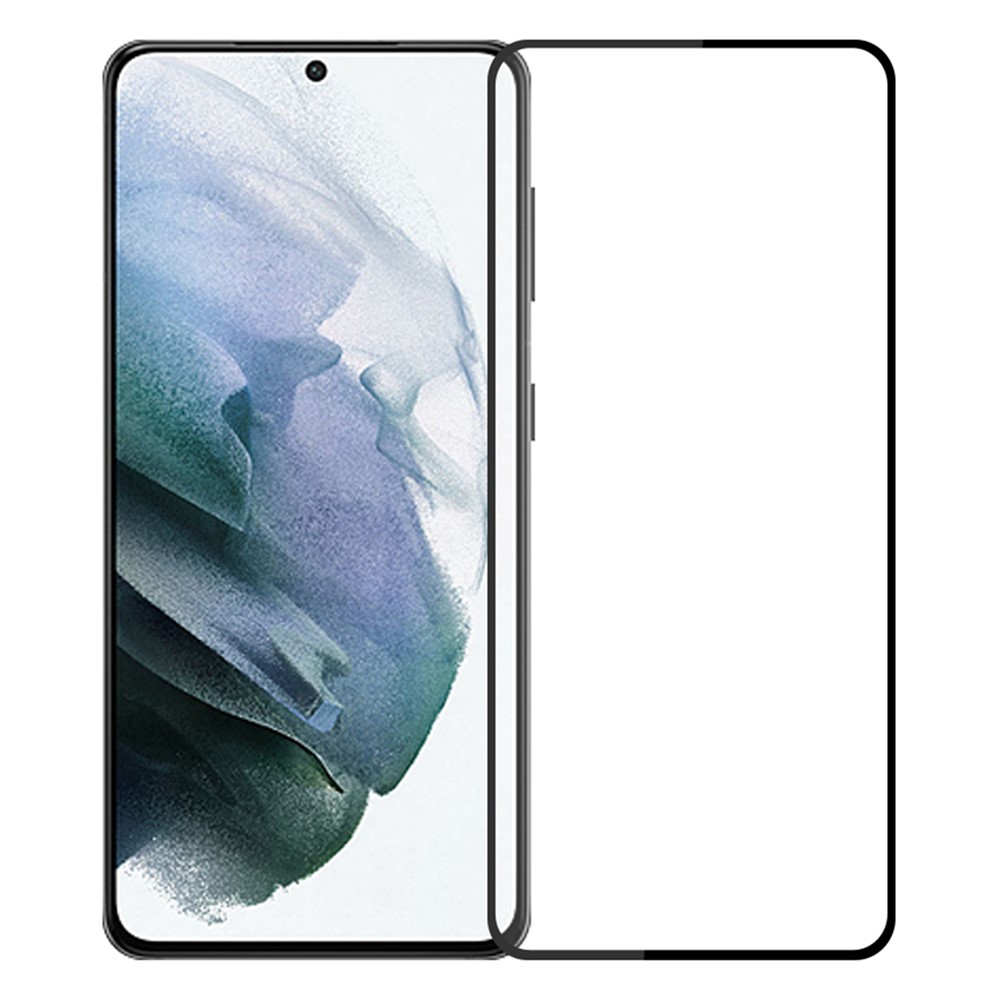 PINWUYO Tempered Glass Screen Film Full Glue Explosion-Proof Complete Covering Fingerprint-Free Screen Protector for Samsung Galaxy S22 Plus-1