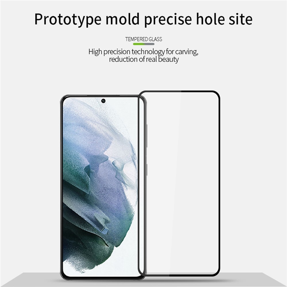 PINWUYO Tempered Glass Screen Film Full Glue Explosion-Proof Complete Covering Fingerprint-Free Screen Protector for Samsung Galaxy S22 Plus-6