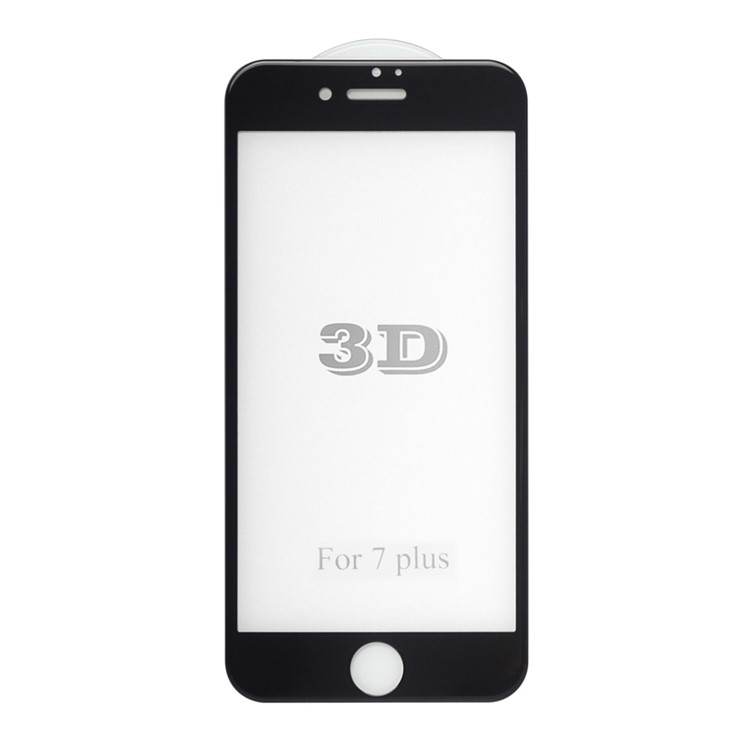 3D Curved Tempered Glass Screen Film Full Cover 0.3mm for iPhone 7 Plus 5.5 Inch - Black-2