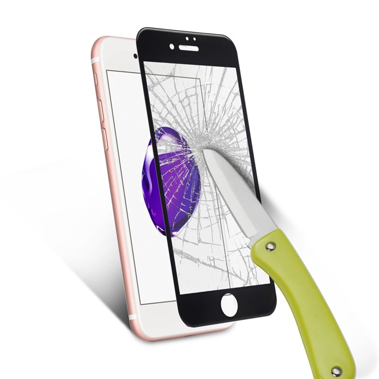 3D Curved Tempered Glass Screen Film Full Cover 0.3mm for iPhone 7 Plus 5.5 Inch - Black-5