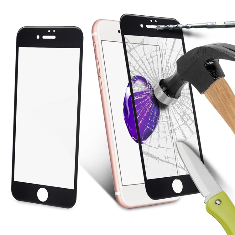 3D Curved Tempered Glass Screen Film Full Cover 0.3mm for iPhone 7 Plus 5.5 Inch - Black-8