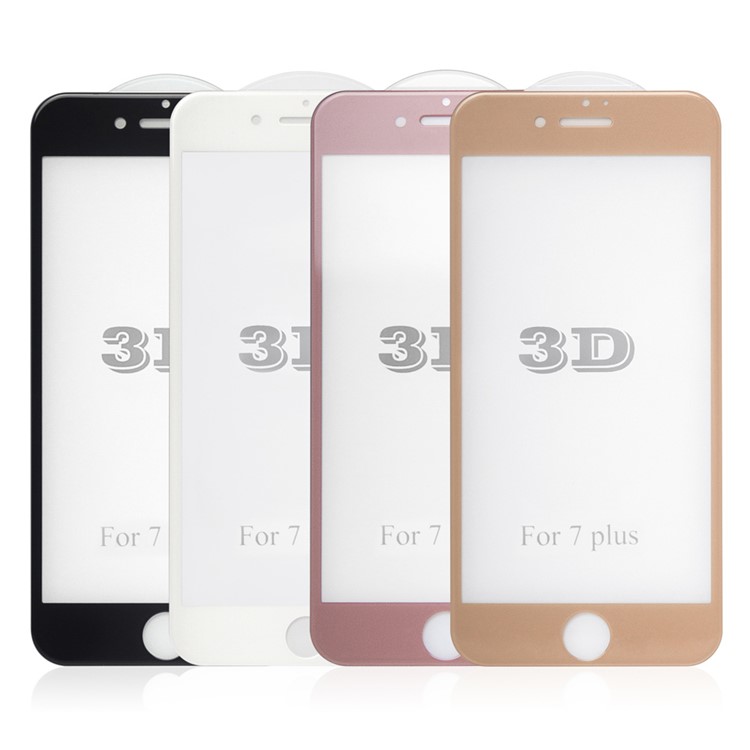 3D Curved Tempered Glass Screen Film Full Cover 0.3mm for iPhone 7 Plus 5.5 Inch - Black-9