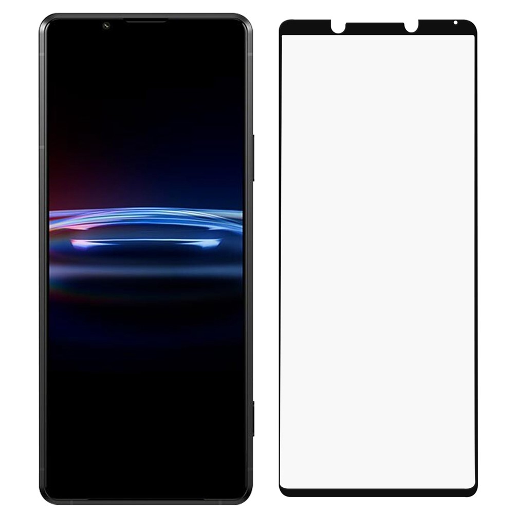 For Sony Xperia Pro-I Ultra Clear Bubble-free Full Coverage Full Glue 0.2mm Black Edge AGC Glass Tempered Glass Screen Protector-7