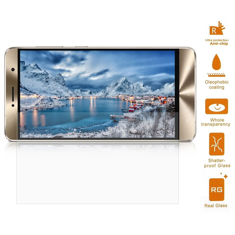 0.3mm Tempered Glass Screen Protector for Zenfone 3 Deluxe ZS550KL 5.5 inch (Arc Edge)-1