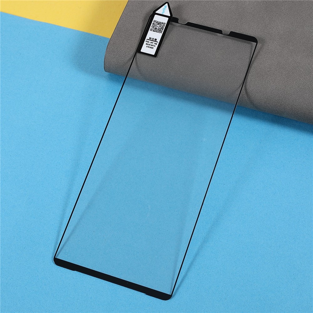 RURIHAI 2.5D HD Clear Full Glue Full Coverage Secondary Hardening High Aluminum-silicon Tempered Glass Screen Protector for Sony Xperia Pro-I-6