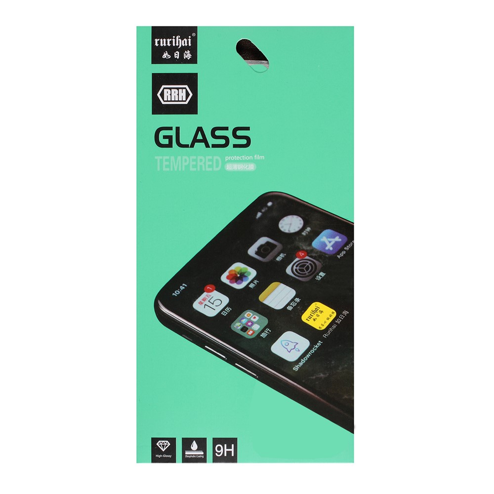 RURIHAI 2.5D HD Clear Full Glue Full Coverage Secondary Hardening High Aluminum-silicon Tempered Glass Screen Protector for Sony Xperia Pro-I-9