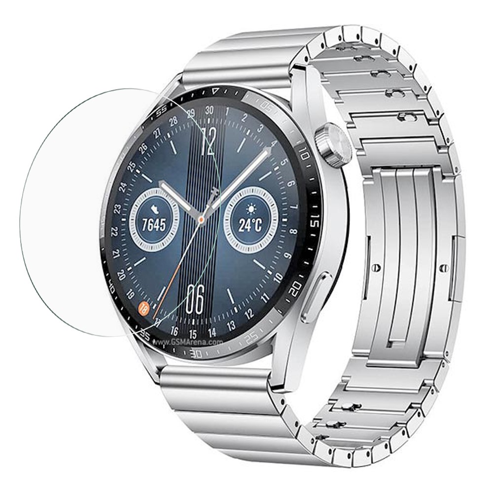 Anti-staining Anti-explosion 0.3mm Arc Edge Ultra-thin Tempered Glass Watch Screen Protector for Huawei Watch GT 3 42mm-1
