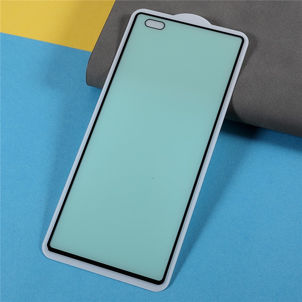 Green Light Tempered Glass Front Screen Protector + Full Glue HD Clear TPU Film + 3D Hot Bending Side Glue Tempered Glass Phone Back Protector for Huawei Mate X2-3
