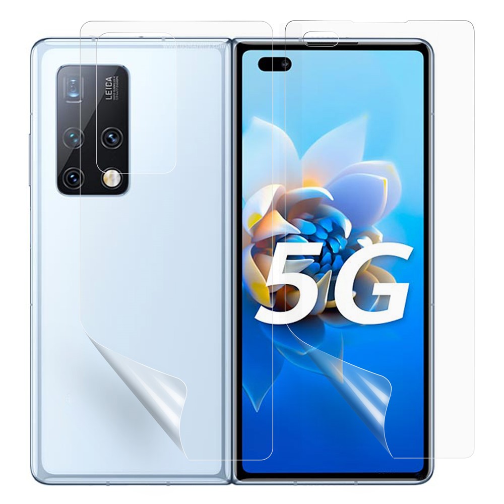 HD Full Glue TPU Front Screen Protector + Medium Film + Phone Back Protector for Huawei Mate X2-2