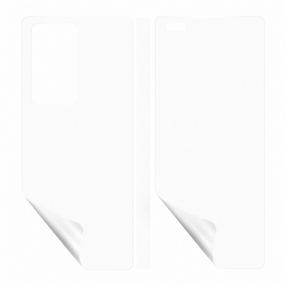 Matte Anti-scratch Full Glue TPU Front Screen Protector + Medium Film + Phone Back Protector for Huawei Mate X2-3