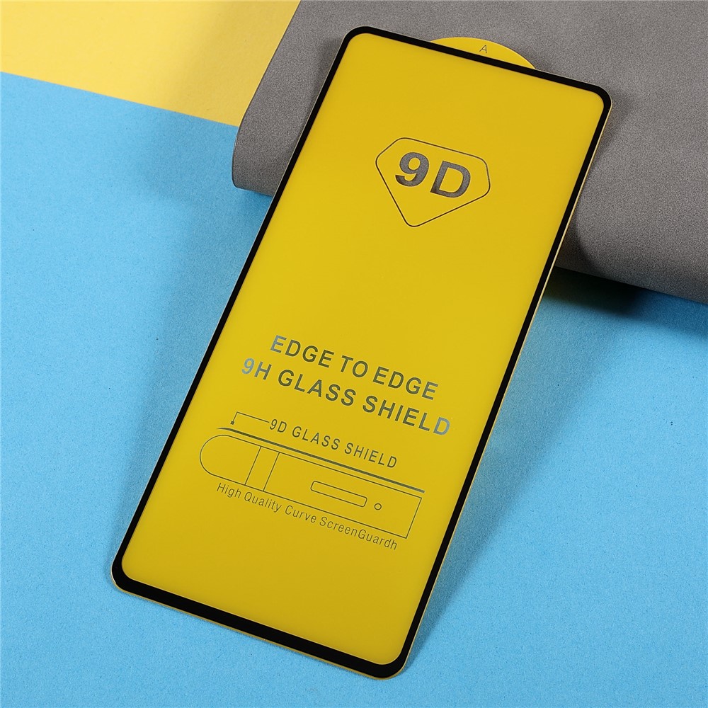 Full Glue Full Size Silk Printing Double Defense 9D Tempered Glass Screen Protector Film for Samsung Galaxy A73 5G-3