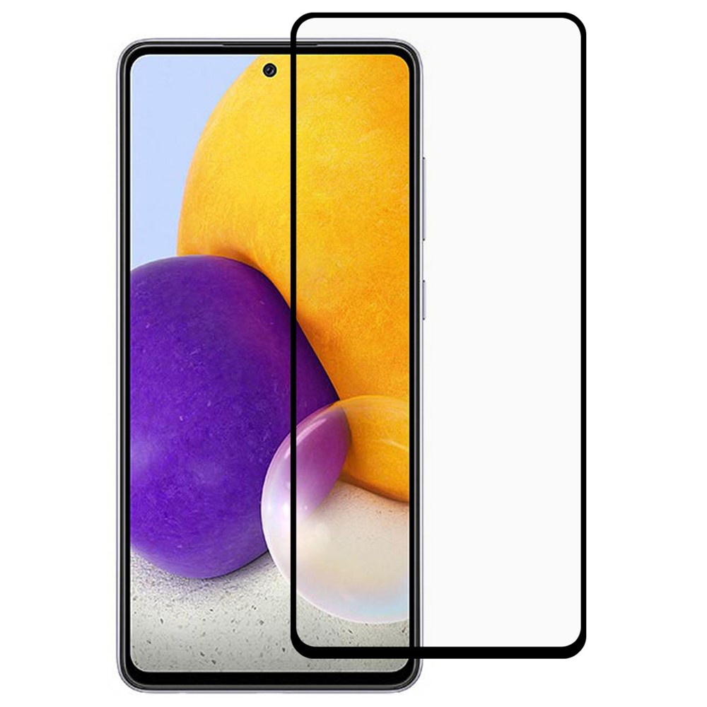 Full Screen Full Glue Silk Printing HD Anti-Scratch Tempered Glass Film for Samsung Galaxy A73 5G-1