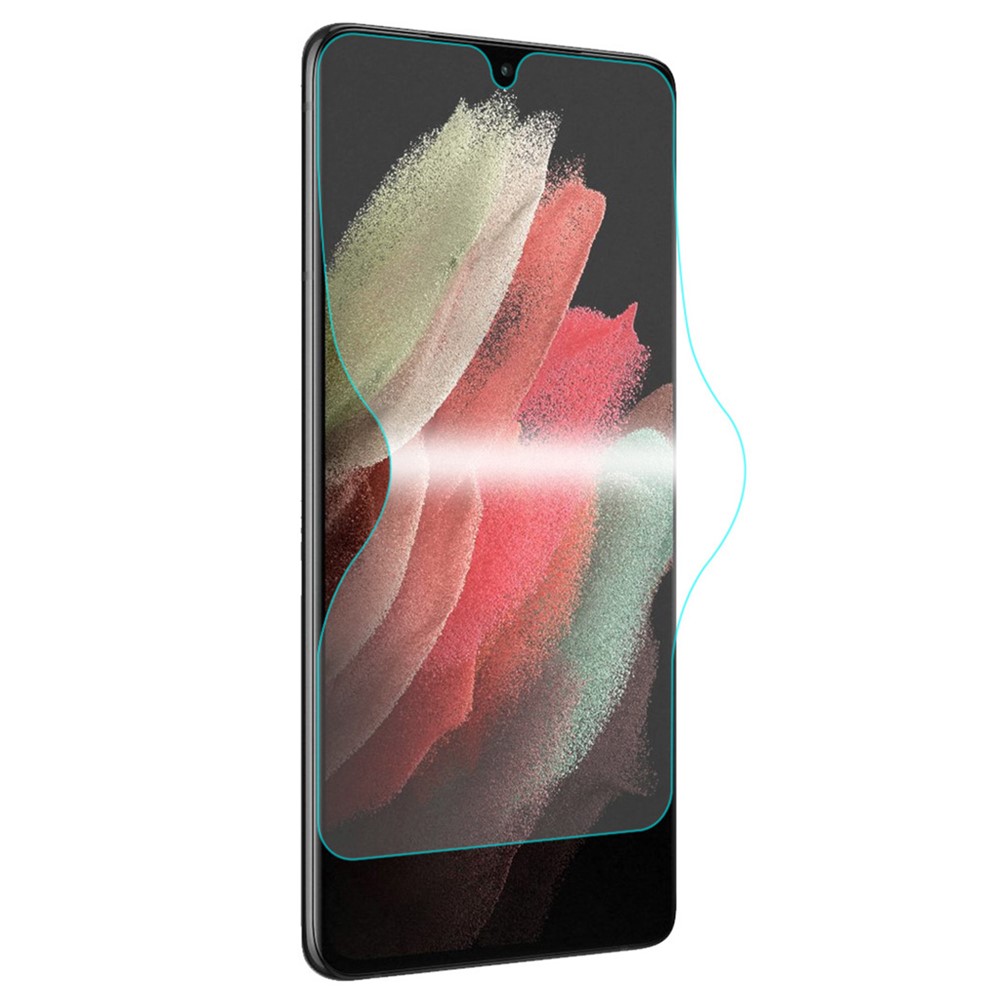 ENKAY High Sensitivity Soft TPE+PET+TPU Hydrogel Film Full Glue Transparent Protective Screen Protector for Samsung Galaxy S22 Ultra 5G-1