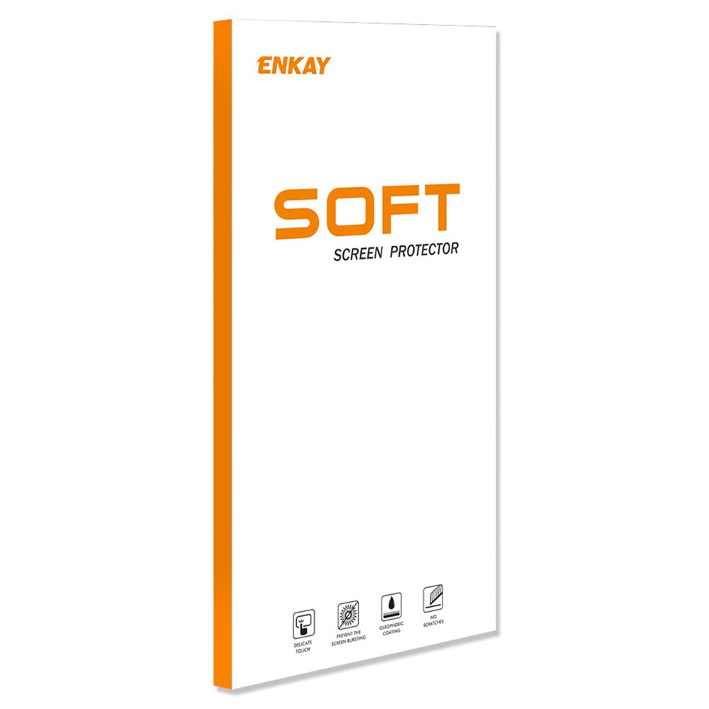ENKAY 2Pcs/Pack Full Glue Soft TPE+PET+TPU Hydrogel Protective Film Anti-fingerprint HD Screen Protector for Samsung Galaxy S22 Ultra 5G-10