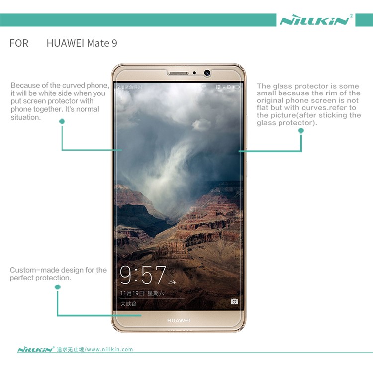 NILLKIN Amazing H+PRO for Huawei Mate 9 Tempered Glass Screen Protector Nanometer Anti-Explosion-13