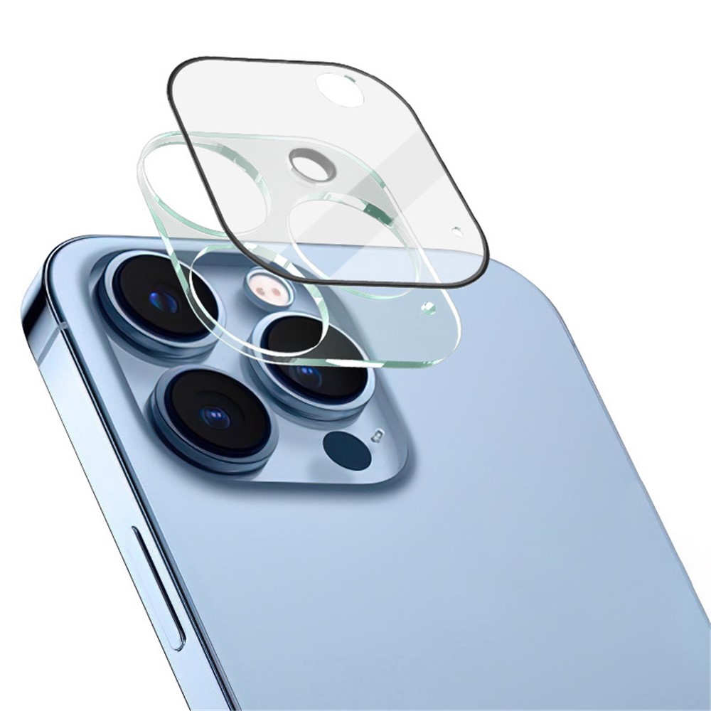 IMAK B Series Full Cover HD Clear Tempered Glass Camera Lens Film + Lens Cap for iPhone 13 Pro 6.1 inch/13 Pro Max 6.7 inch-1