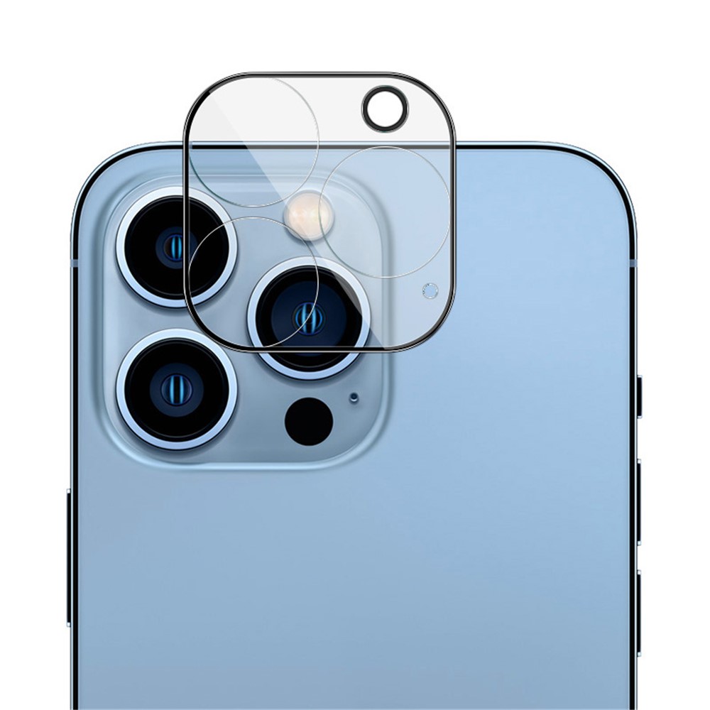 IMAK B Series Full Cover HD Clear Tempered Glass Camera Lens Film + Lens Cap for iPhone 13 Pro 6.1 inch/13 Pro Max 6.7 inch-4
