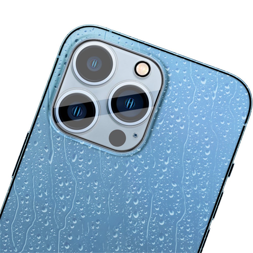 IMAK B Series Full Cover HD Clear Tempered Glass Camera Lens Film + Lens Cap for iPhone 13 Pro 6.1 inch/13 Pro Max 6.7 inch-5