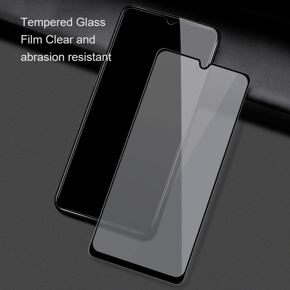 AMORUS Full Coverage HD Silk Printing Clear Full Glue Double Defense Tempered Glass Film for Samsung Galaxy A73 5G - Black-6