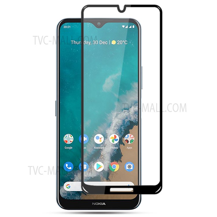 MOCOLO HD Clear Full Covering Full Glue Anti-fingerprint Anti-explosion Silk Printing Tempered Glass Screen Film for Nokia G50 - Black-1