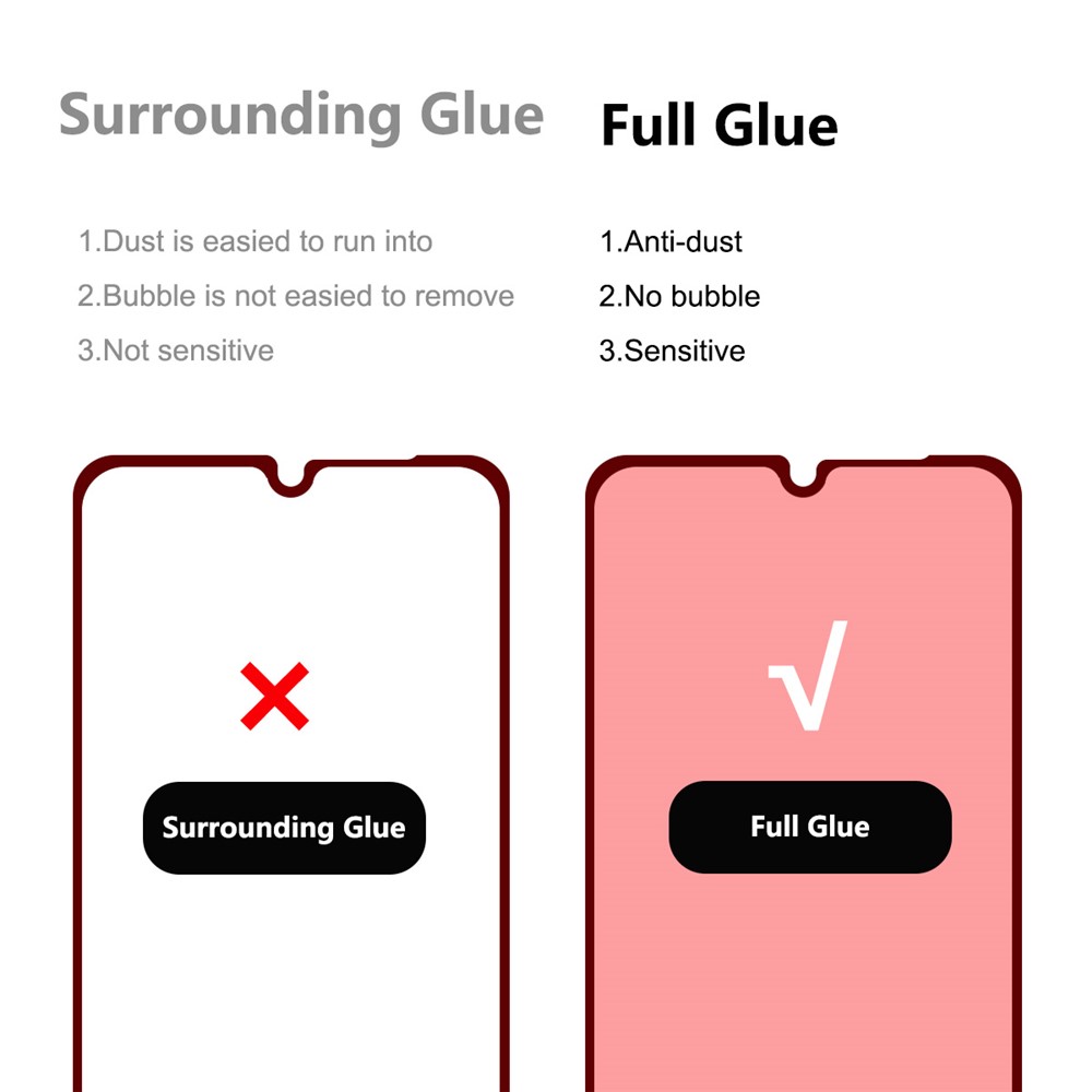 HAT PRINCE 9H Hardness Screen Protector 0.26mm 2.5D Arc Edge Full Glue Full Size Tempered Glass Screen Film for Samsung Galaxy A13 5G-3