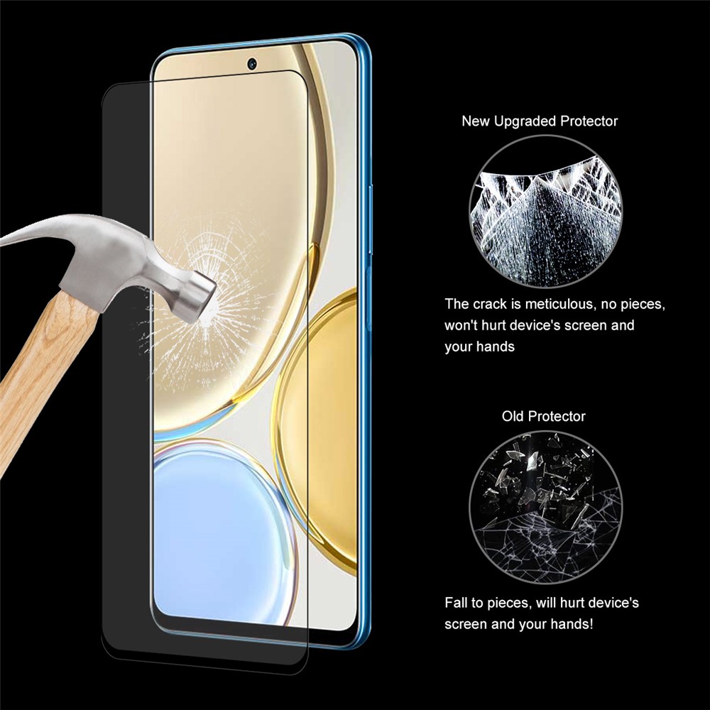 HAT PRINCE 0.26mm 2.5D Arc Edge Full Glue Full Size Tempered Glass 9H Hardness Screen Protector for Honor X30-7