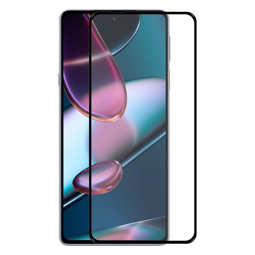 HAT PRINCE 0.26mm 9H Hardness Full Cover Tempered Glass 2.5D Arc Edge Full Glue Screen Protector for Motorola Edge X30-1