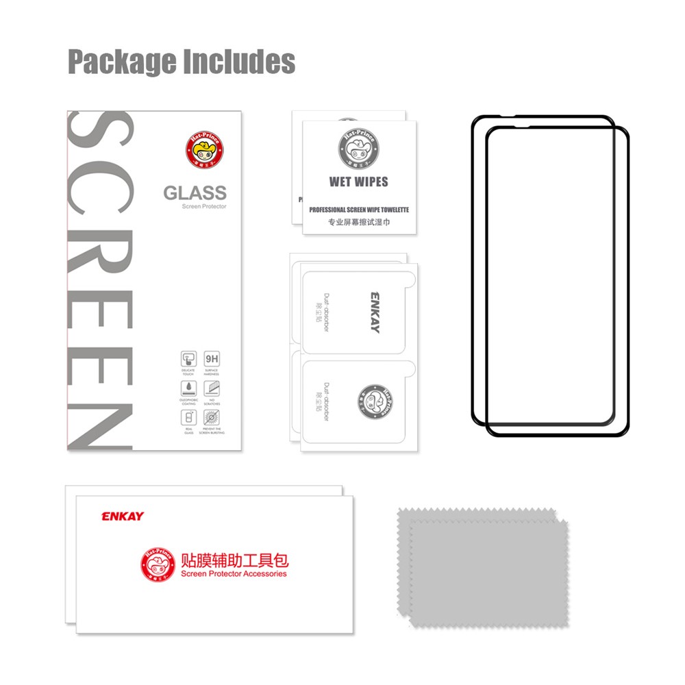HAT PRINCE 2Pcs/Set 0.26mm 9H 2.5D Arc Edge Tempered Glass HD Clear Full Glue Screen Protector for Motorola Edge X30-8