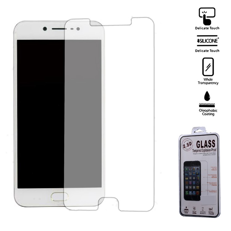 For Vivo Y67 Tempered Glass Screen Protector Guard Film 0.25mm (Arc Edge)-1