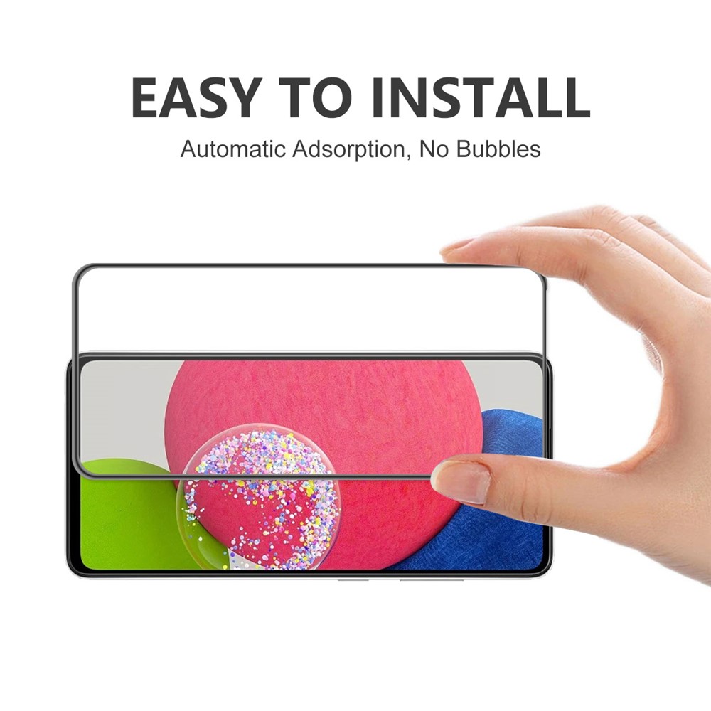 ENKAY For Samsung Galaxy A52s 5G / Galaxy A52 4G/5G Clear Shockproof Tempered Glass Film Full Cover Full Glue Screen Protector-4