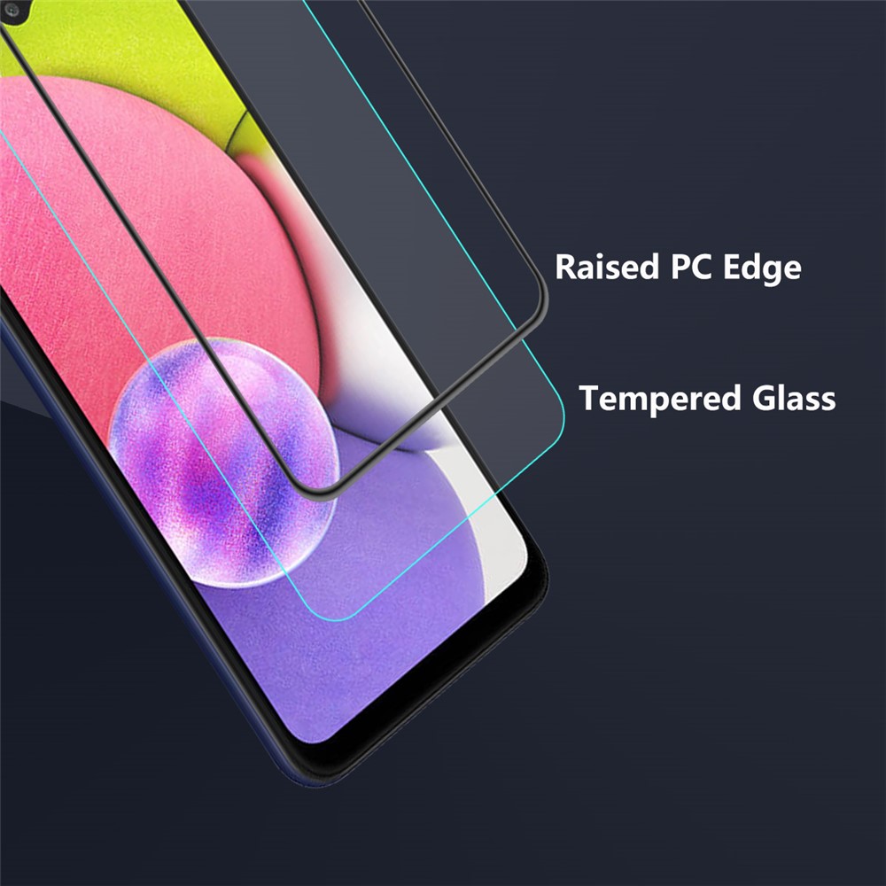 ENKAY for Samsung Galaxy M32 5G / Galaxy A32 5G Screen Protector, High-Definition Full Coverage Full Glue Tempered Glass Anti Scratch Film Guard-3