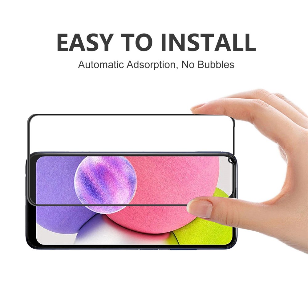 ENKAY for Samsung Galaxy M32 5G / Galaxy A32 5G Screen Protector, High-Definition Full Coverage Full Glue Tempered Glass Anti Scratch Film Guard-4