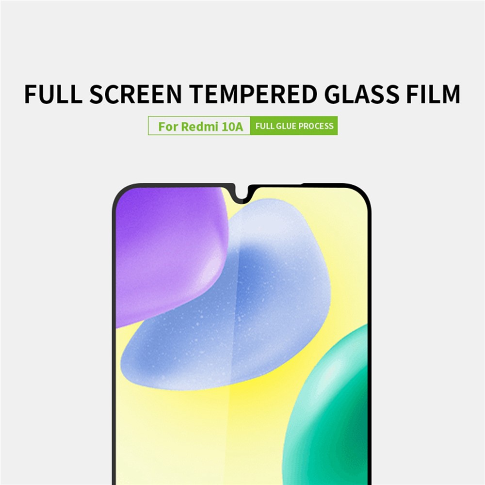 PINWUYO JK Tempered Glass Film Series-2 for Xiaomi Redmi 10A Ultra Clear 9H Hardness Full Glue Full Screen Protector-4