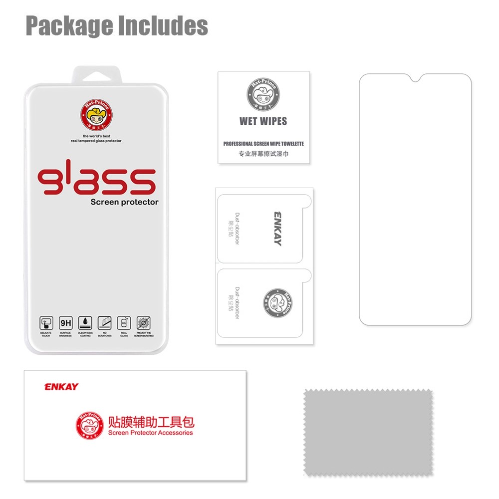 HAT PRINCE for Samsung Galaxy M33/F23/F23 Full Glue 9H Anti-scratch Ultra-clear 0.26mm 2.5D Arc Edge Tempered Glass Screen Protector-6