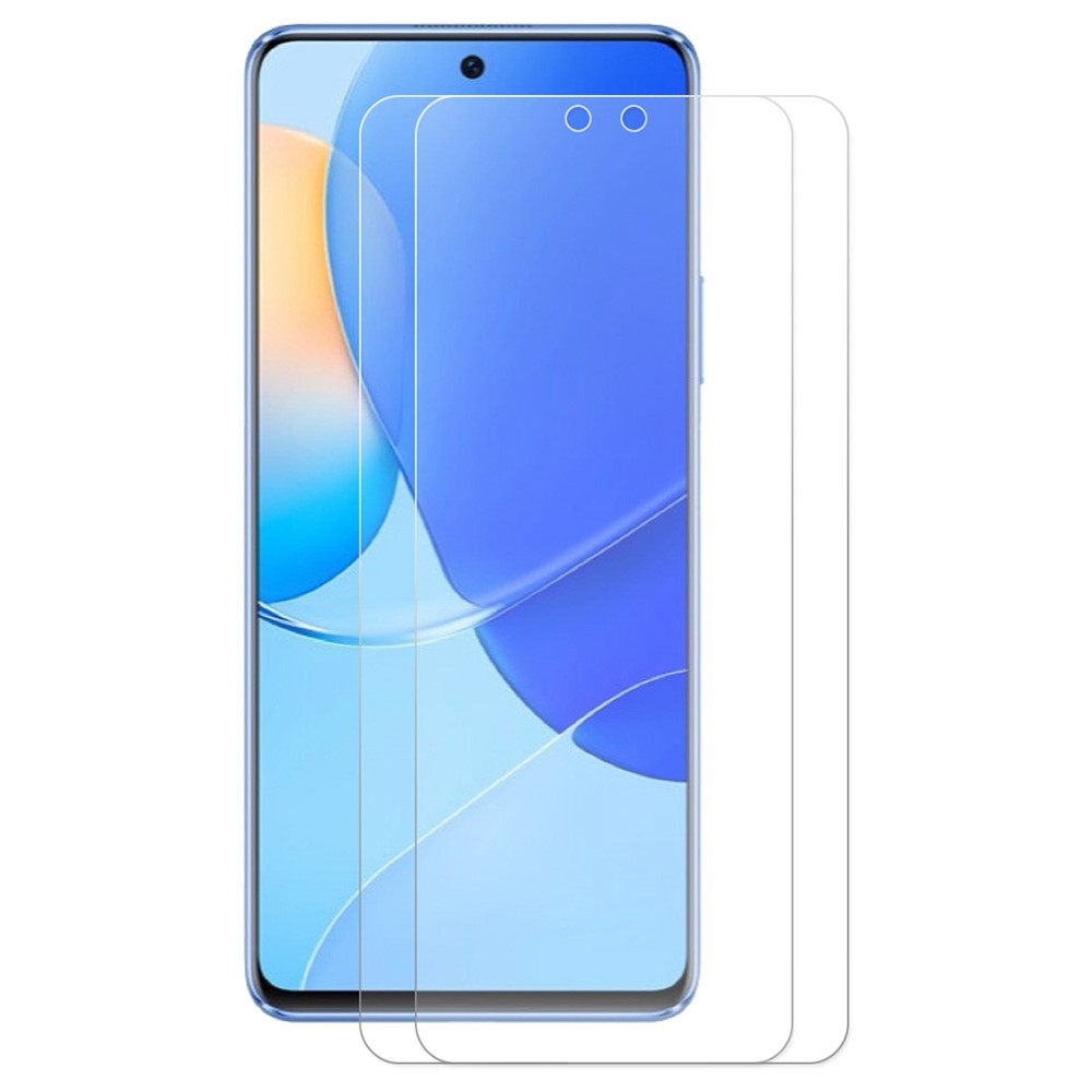 HAT PRINCE 2Pcs/Pack for Huawei nova 9 SE Bubble-free Full Glue HD 2.5D Arc Edge 0.26mm 9H Tempered Glass Film Screen Protector-1