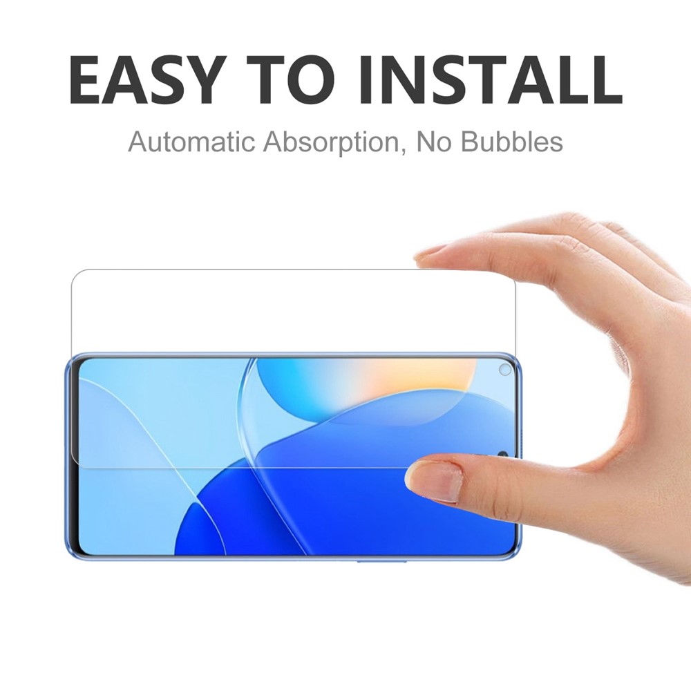 HAT PRINCE 2Pcs/Pack for Huawei nova 9 SE Bubble-free Full Glue HD 2.5D Arc Edge 0.26mm 9H Tempered Glass Film Screen Protector-5
