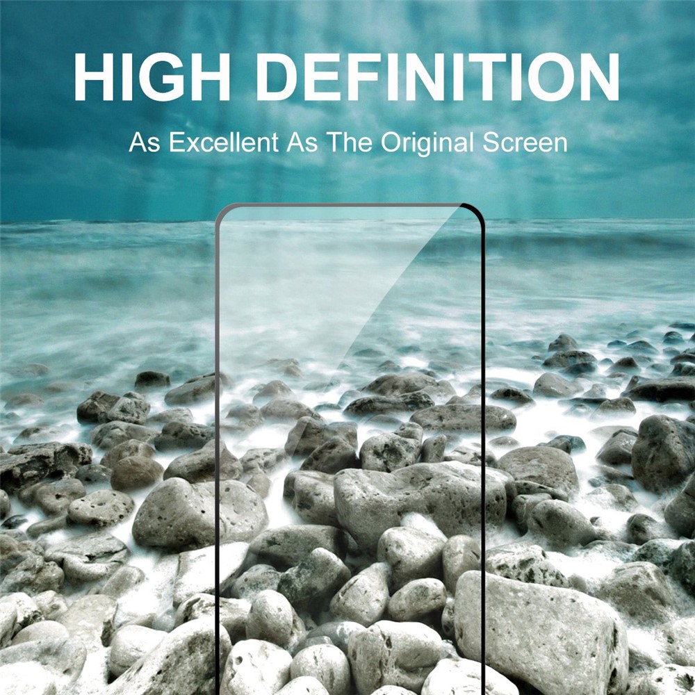 HAT PRINCE 2Pcs/Pack Tempered Glass Screen Film for Xiaomi Poco M4 Pro 5G, Anti-scratch 0.26mm 2.5D Arc Edge 9H Full Coverage Full Glue Screen Protector-7
