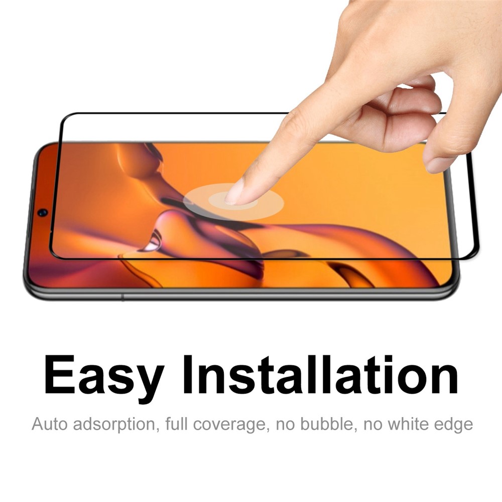 HAT PRINCE 2Pcs/Pack Tempered Glass Screen Film for Huawei P50E, 0.26mm 2.5D Arc Edge No Bubble 9H Full Glue Full Coverage Screen Protector-5